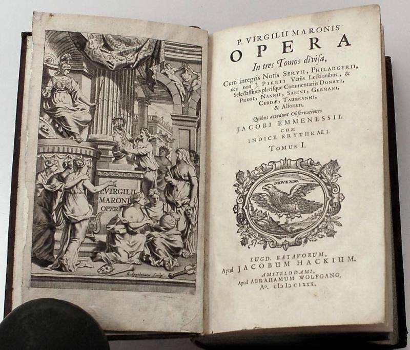 Старопечатная книга. Сочинения Вергилия. Т. I. Амстердам, 1680.