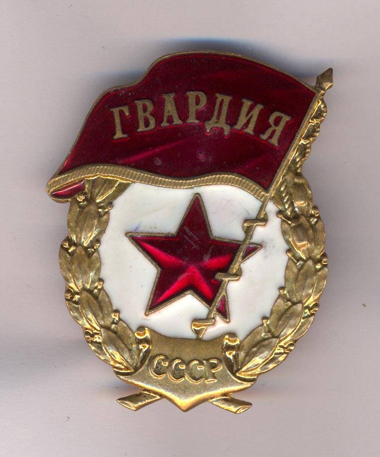 Знак Гвардия Павлова А.М.