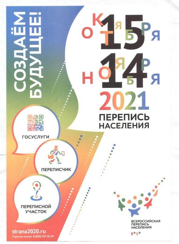 Плакат. Всероссийская перепись населения.