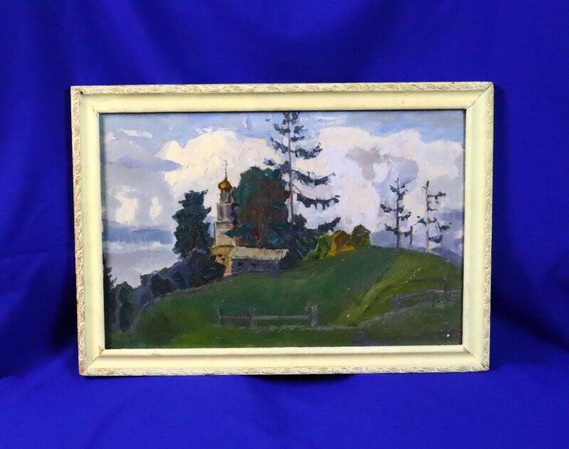 Картина «Апрель», из Коллекции картин (живопись, графика, рисунок) художника г. Чистополя Самойлова П.Е. 1980-90-е гг.