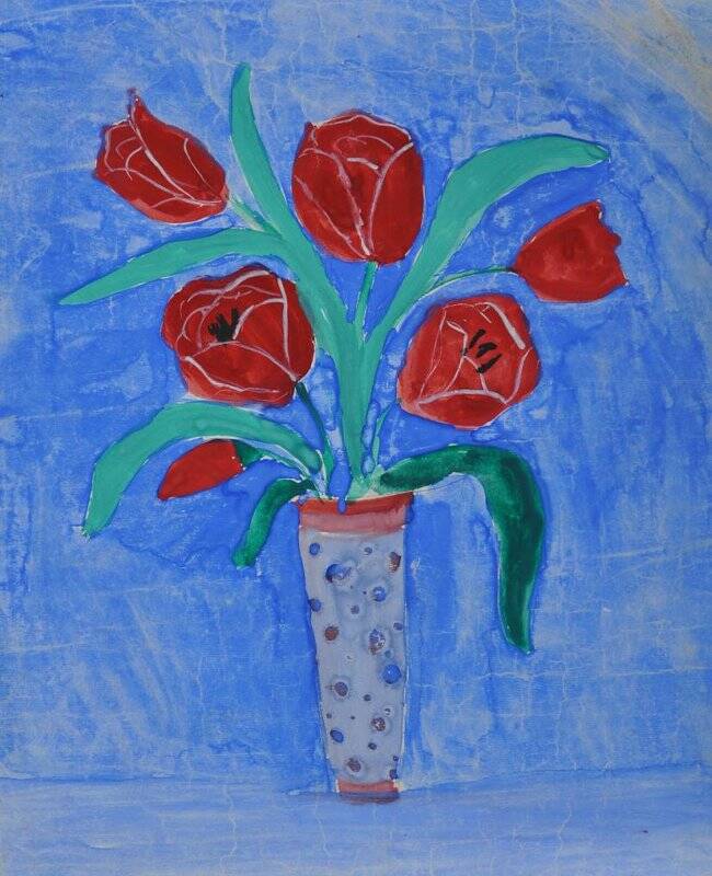 Рисунок. «Тюльпаны в вазе»