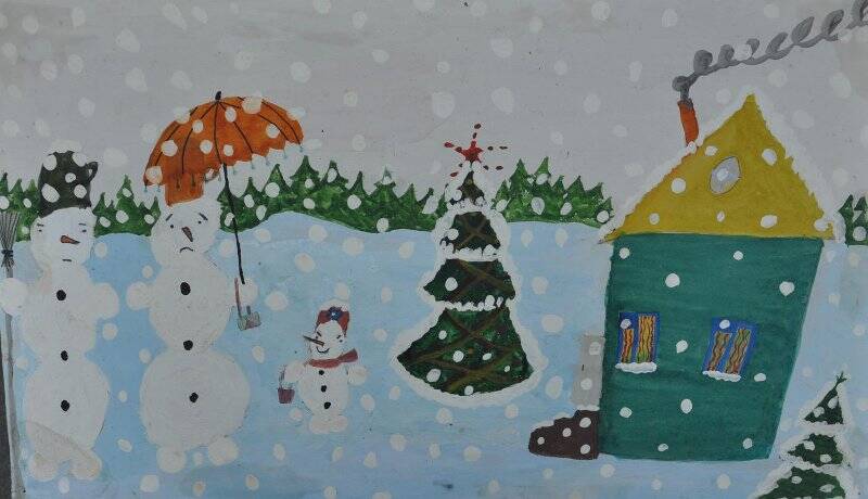 Рисунок. «Новогодний снег»