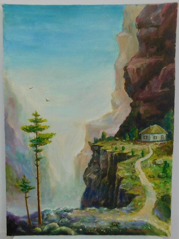 Картина «Домик в горах».