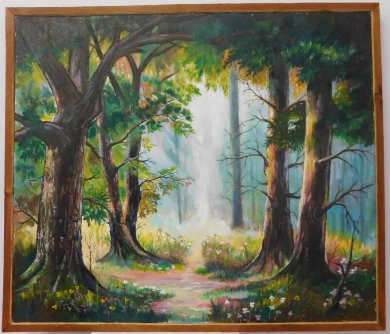 Картина «Дорога в лесу».