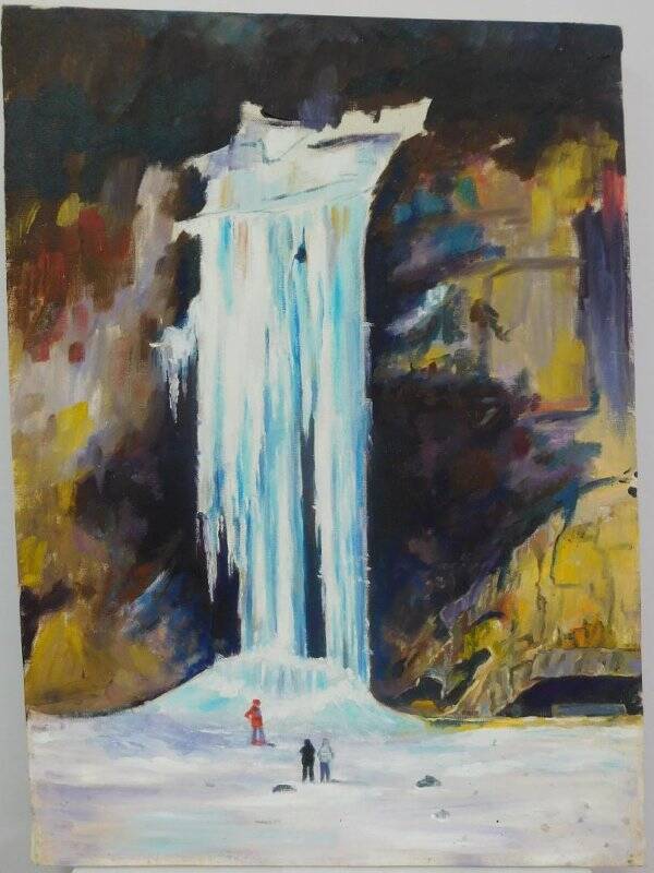 Картина «Замерзший водопад».