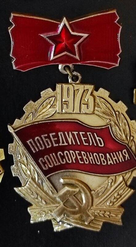 Знак «Победитель соцсоревнований 1973 год» 
Лукашкина Александра Ивановича.