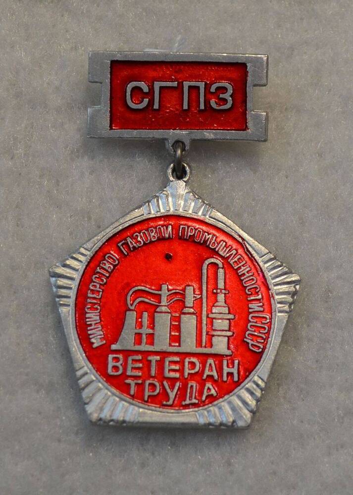 Знак Знак нагрудный «Ветеран труда СГПЗ» Филипповой Тамары Александровны