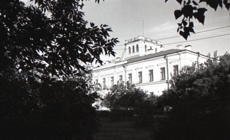Здание Омского областного краеведческого музея, негатив