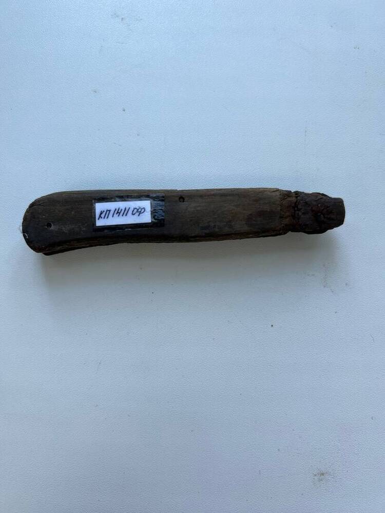 Перочинный нож с деревянной ручкой и штопором военного времени