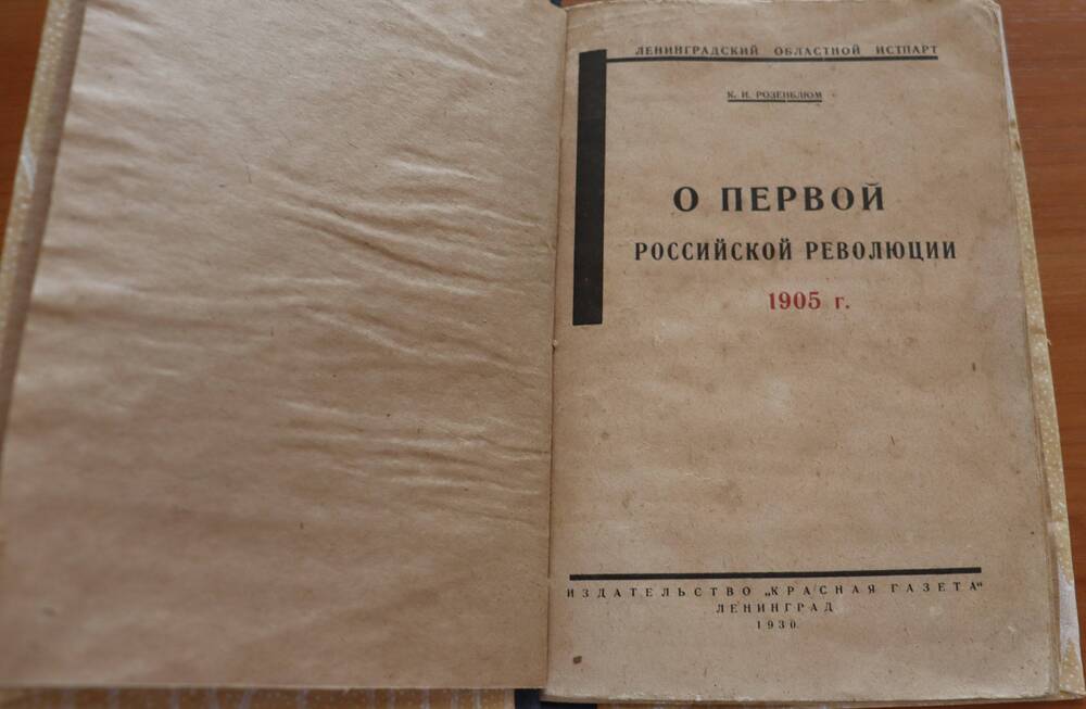 Книга. О первой российской революции 1905 г.