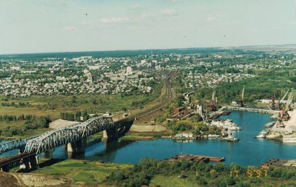 Фото цв. Железнодорожный мост через р. Дон (фото-303).