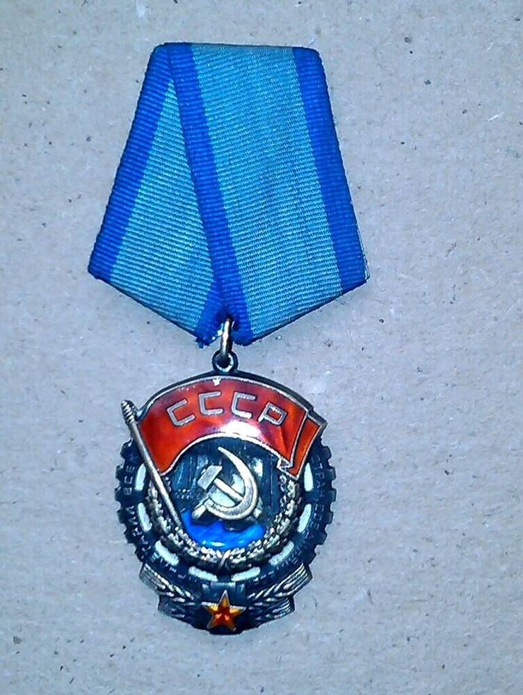 Орден Трудового Красного Знамени № 489847