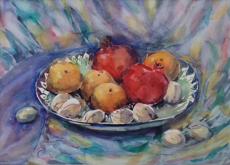 Рисунок. «Натюрморт с фруктами»