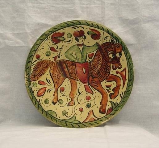 Тарелка декоративная Всадник на коне