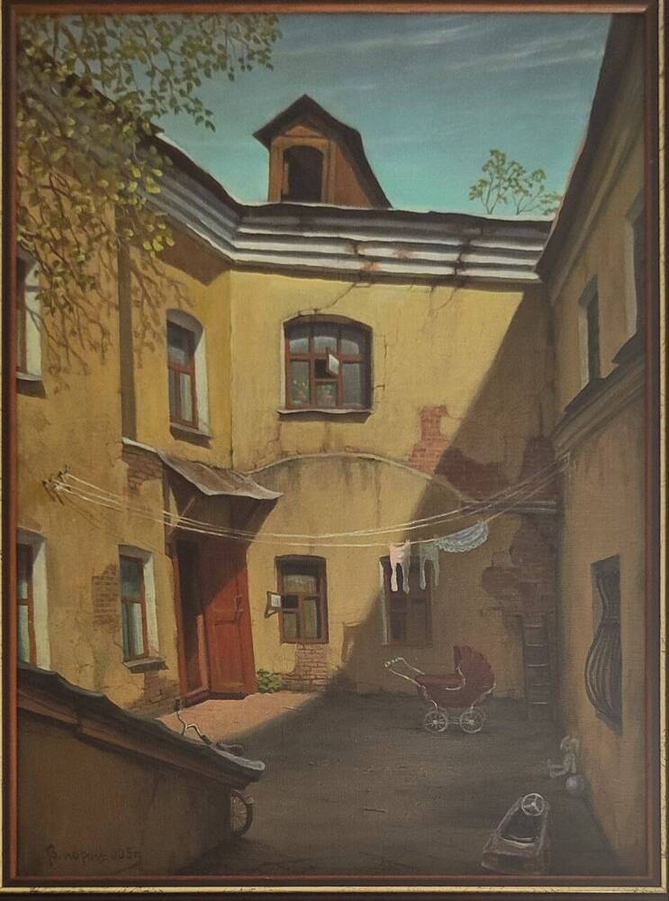 Картина Весенний дворик Парошин В.А.
