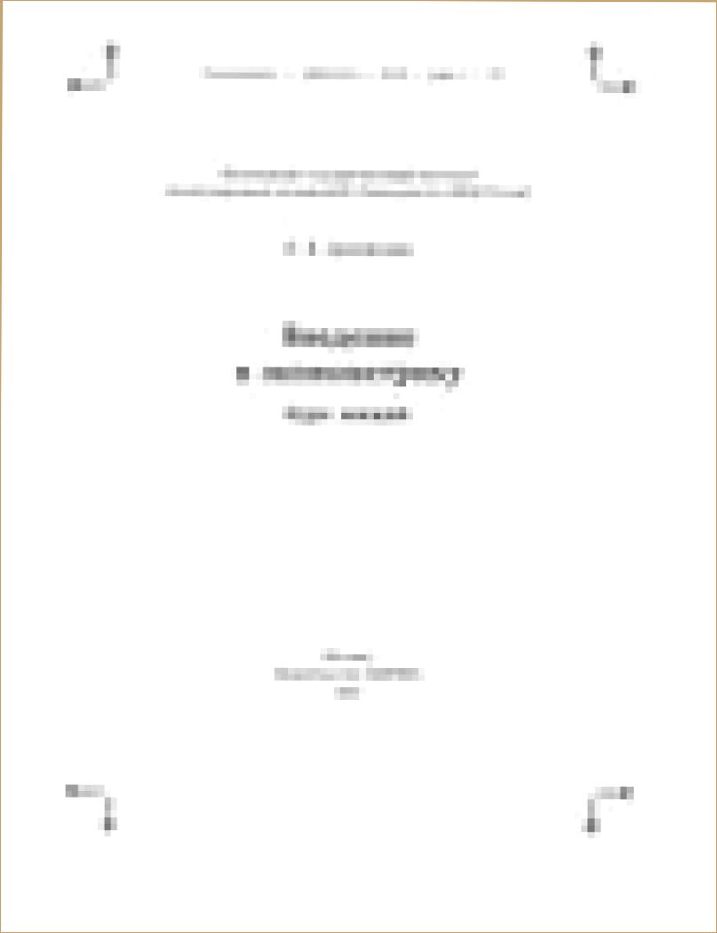 Введение в эконометрику [Текст] : курс лекций