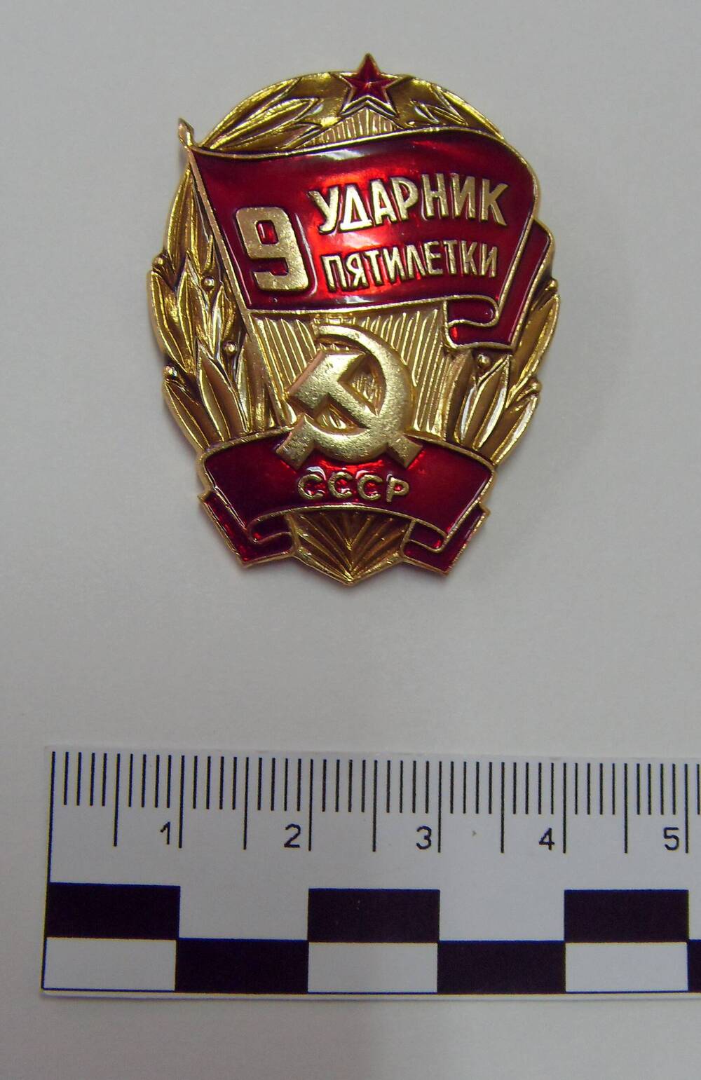 Знак Ударник девятой пятилетки