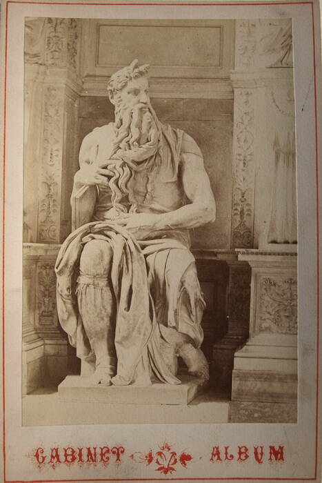 Микеланджело. Моисей. (Скульптура для гробницы Папы Юлия II)». Фотооткрытка