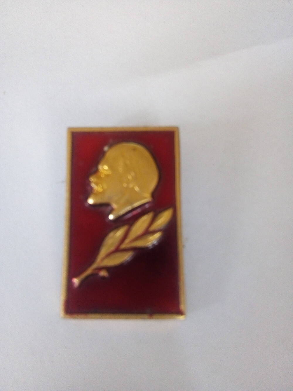 Значок памятный с портретом В.И. Ленина.