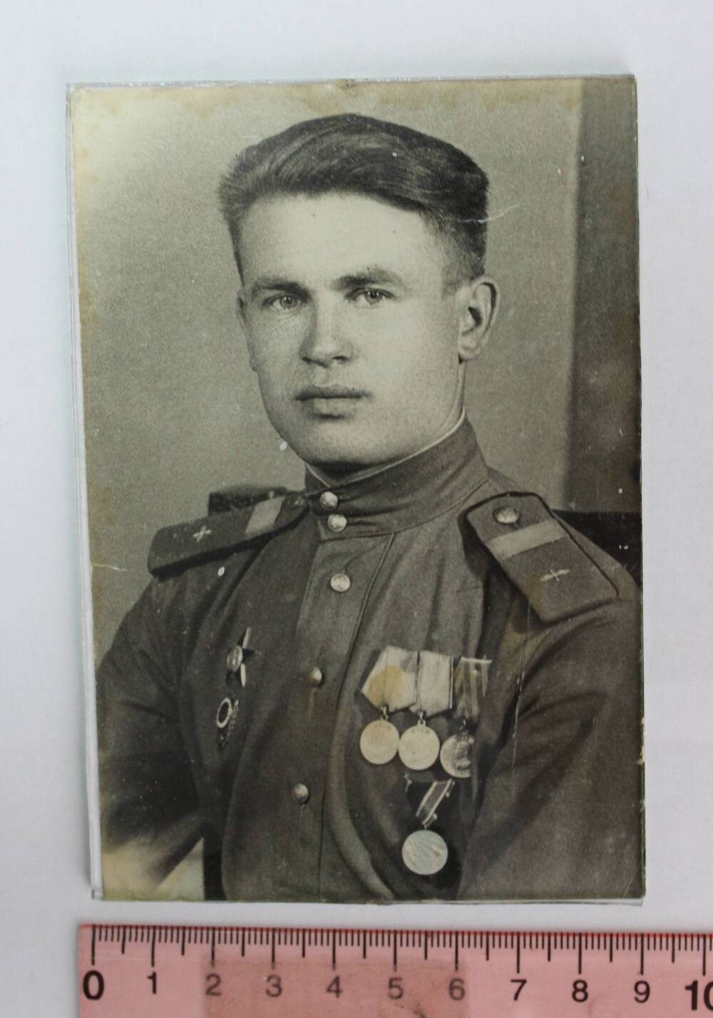 Фотопортрет погрудный Зябкин Николай Иванович, 1940-е гг.