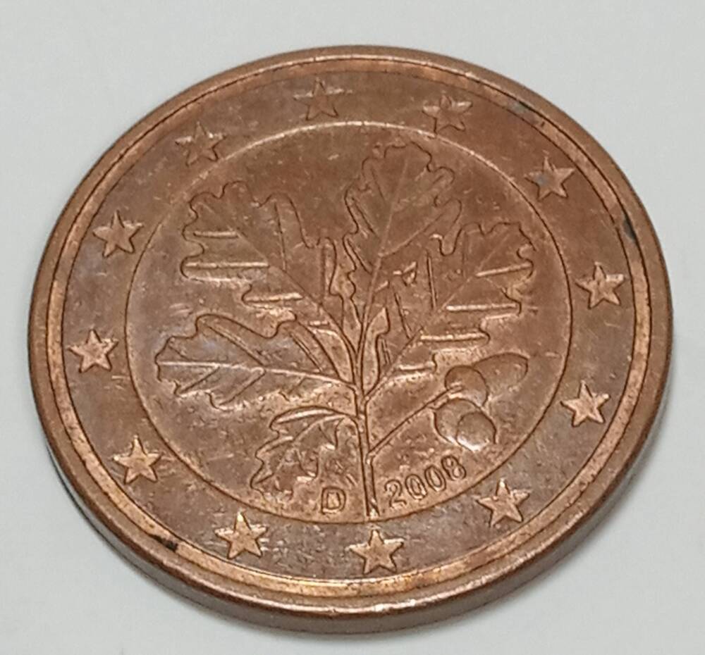 Монета номиналом 5 евроцентов