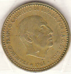 Монета  Испания 1966 г.
