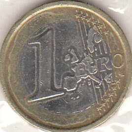 Монета  1 ЕВРО .