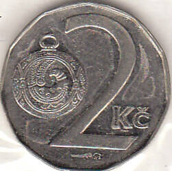 Монета  2 кроны 1995 г. Чехословакия.