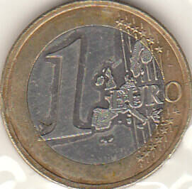 Монета  1 ЕВРО 2001 г.