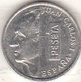 Монета  Испания 1 песета 2000 г.