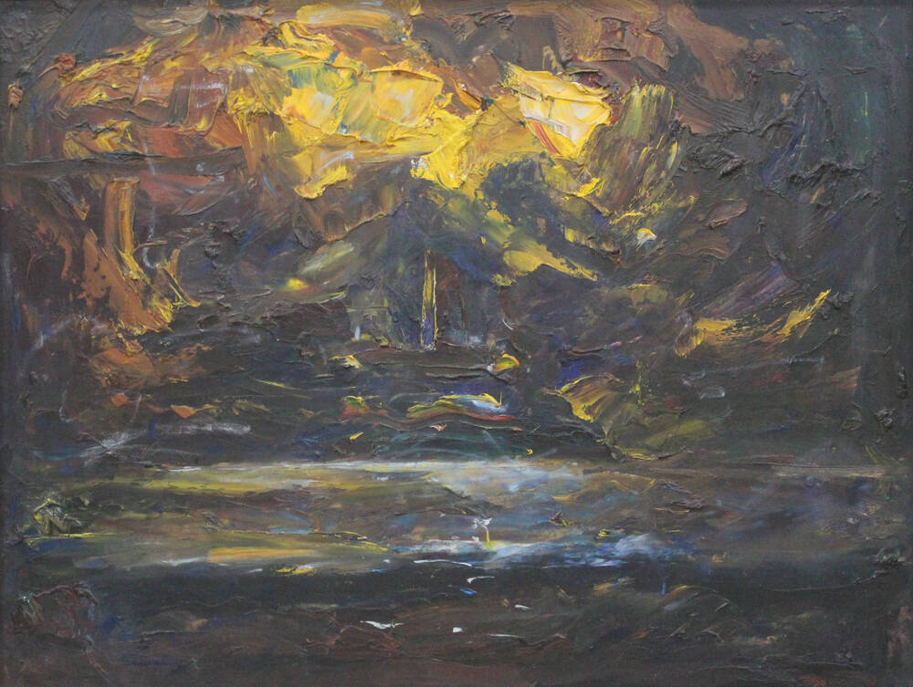Картина «Башня, гром, молния, дождь»