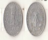 Монета  Достоинством 1 PFENNIG 1968 г.