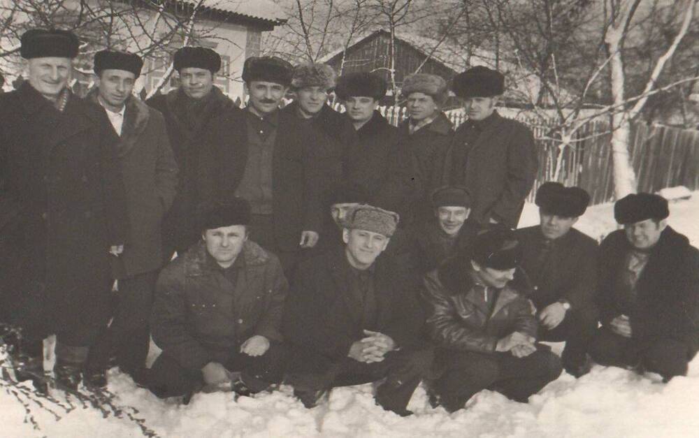 Фотопортрет групповой Бригада Бурмая В.З. шахта Западная г.Донецка РО