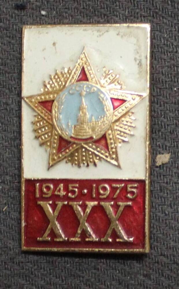 Знак 30 лет победы Земского Л.А.