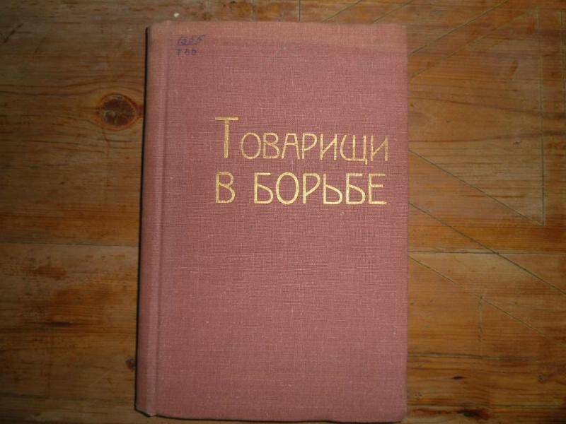 Книга. Товарищи в борьбе. Письма соратников  В.И.Ленина 1896-1900гг.
