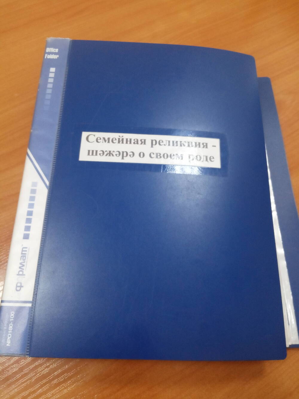 Папка «Семейная реликвия –шэжэрэ о своем роде»