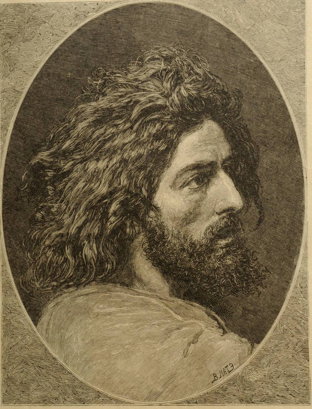Голова Иоанна Крестителя (с картины А.А. Иванова)