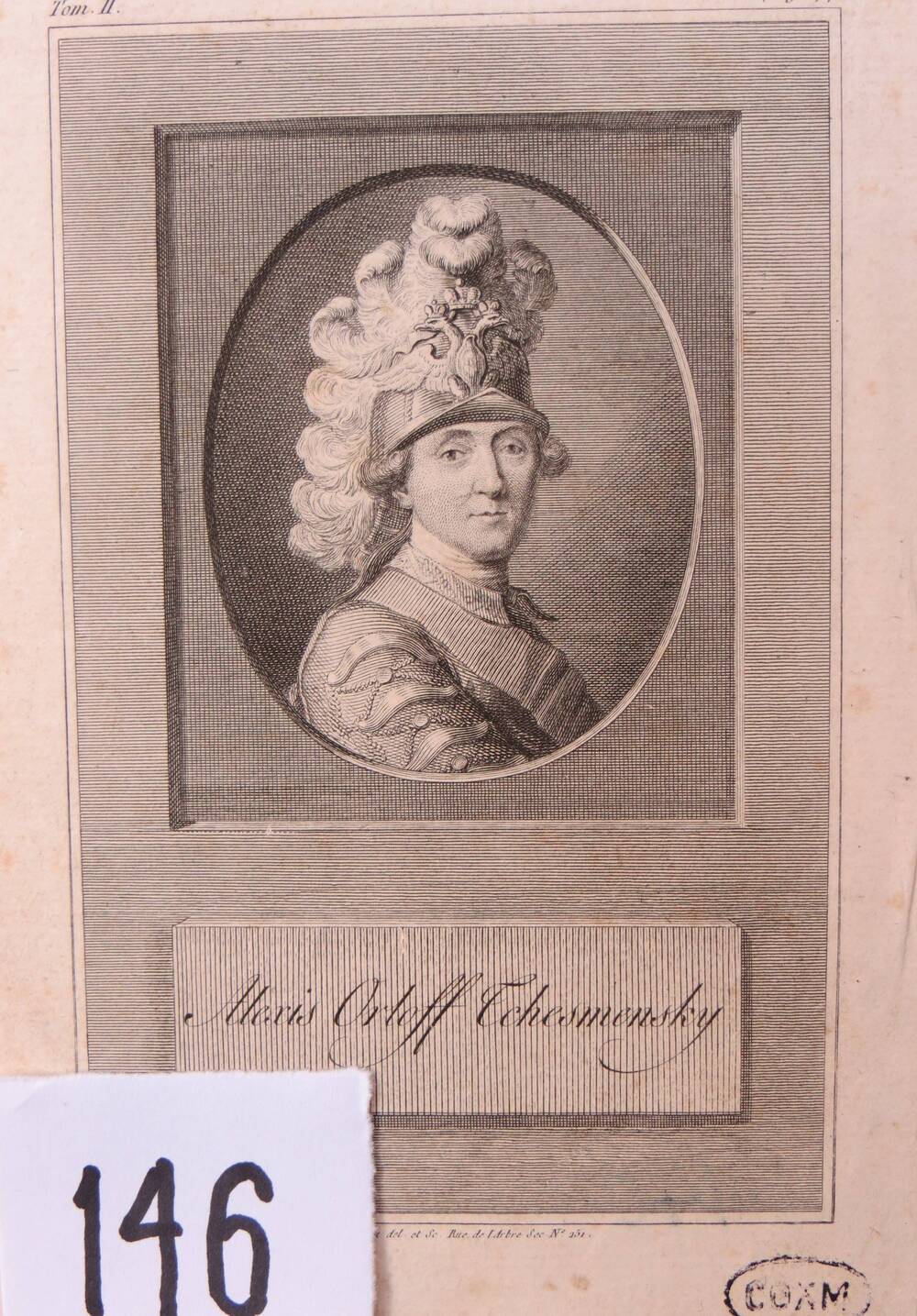 Портрет графа А.Г. Орлова - Чесменского