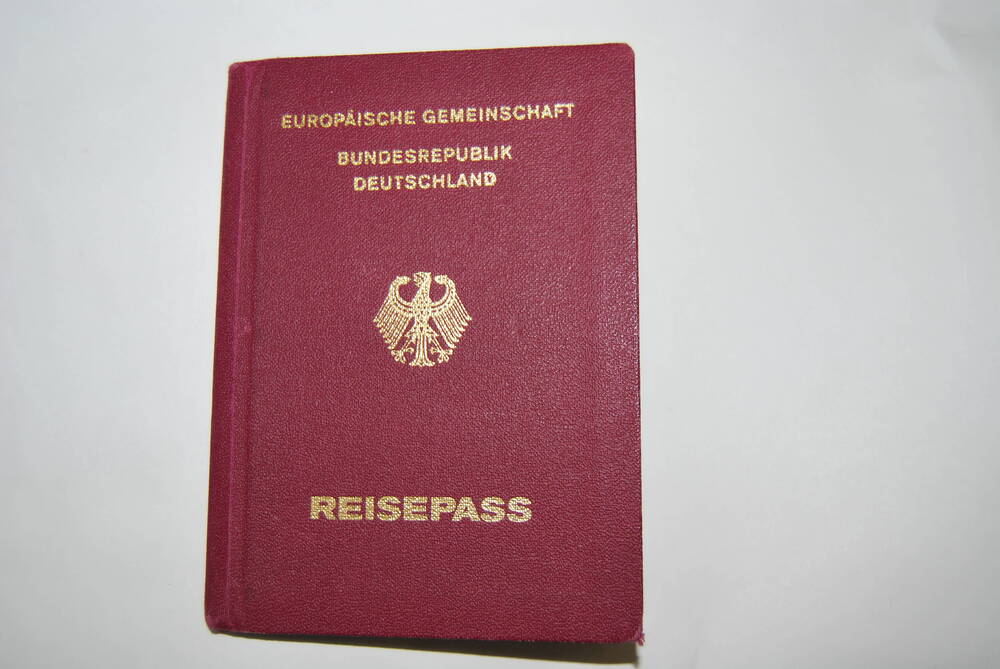 Паспорт Кельблера А.Ф. на немецком языке