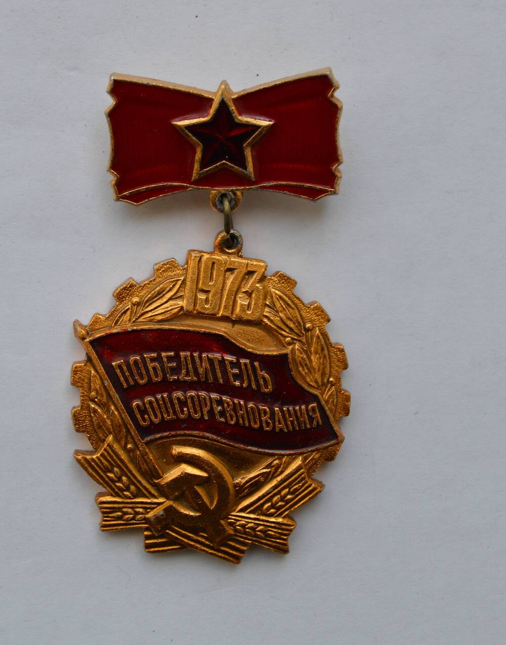 Знак «Победитель социалистического соревнования 1973 года»