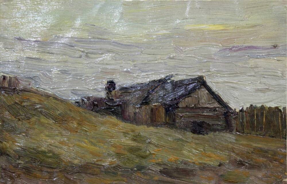 картина Дом возле горы