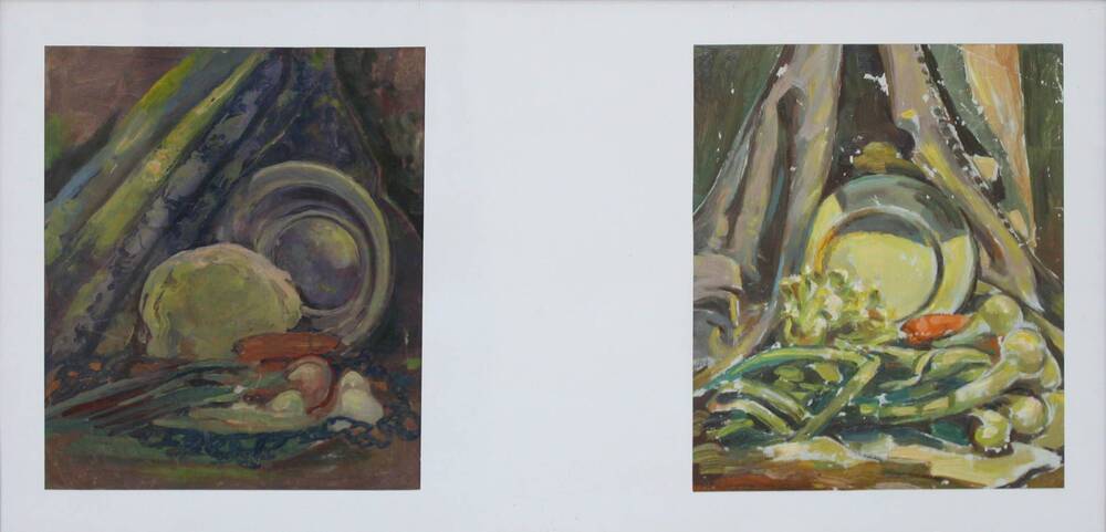 картина Два натюрморта с луком