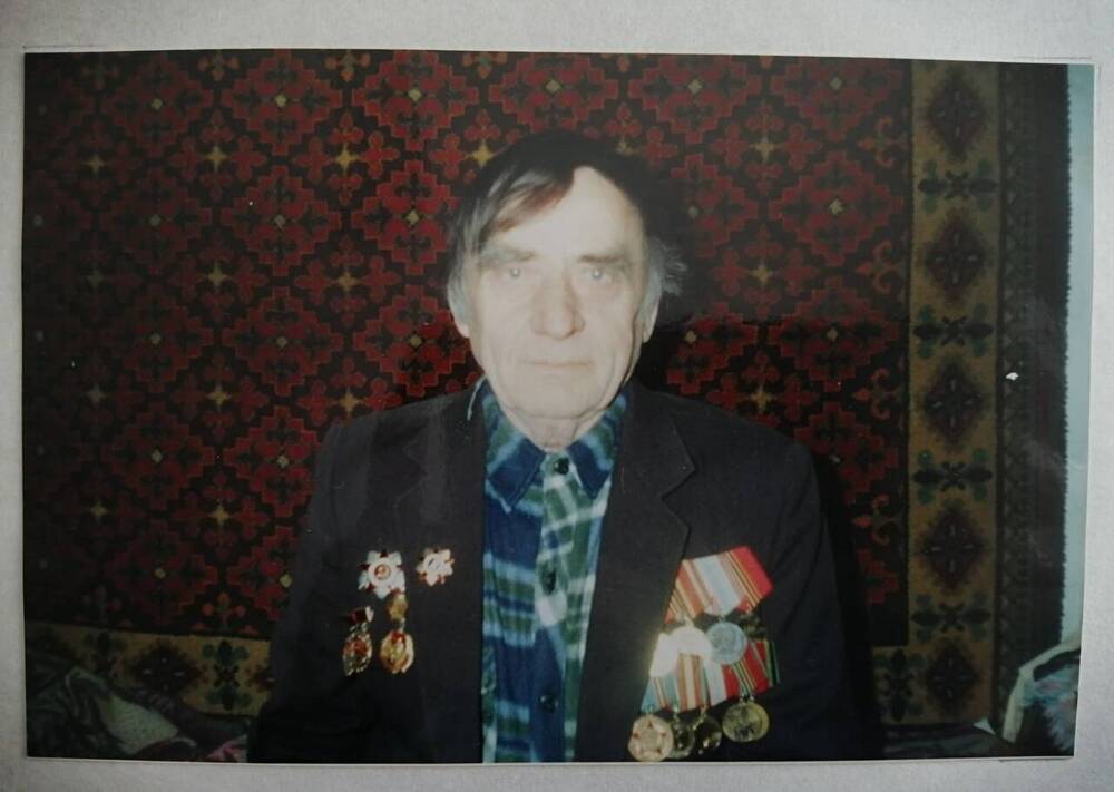 фото: Чистяков Павел Иванович, родился в селе Рига в 1924 году.