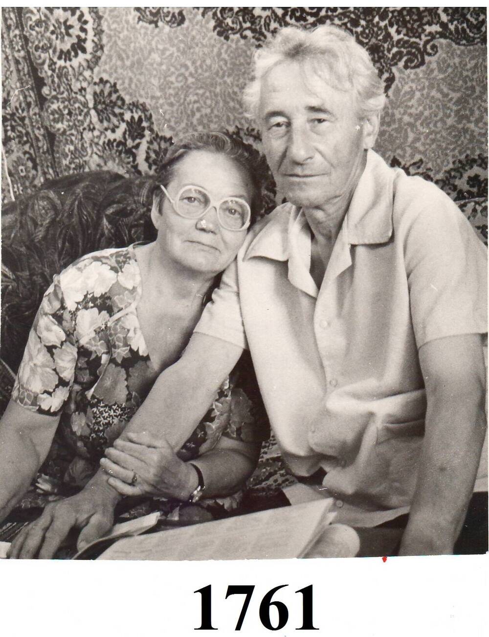 Фото чёрно-белое. Щербович И.А. с женой.