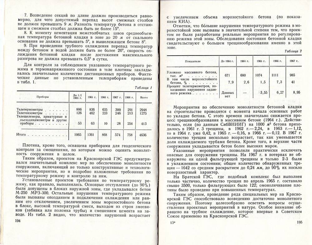 Брошюра Труды Гидропроекта. Ленинградский выпуск № 25 (13), отдельный оттиск.