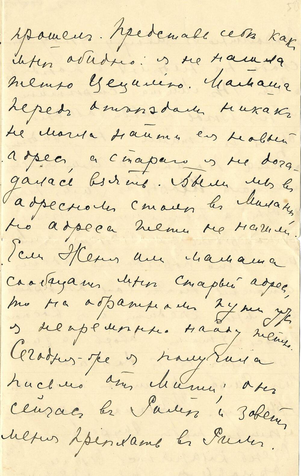 Письмо Ел.Ф. Гнесиной Елиз.Ф. Гнесиной-Витачек 3/16. 06. 1905 г.