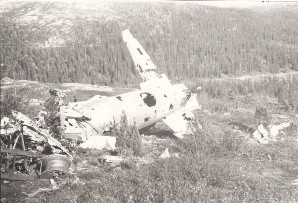 Фотография ч/б. Оригинал.
Следы войны. Винт от самолёта ДБ-3Ф.