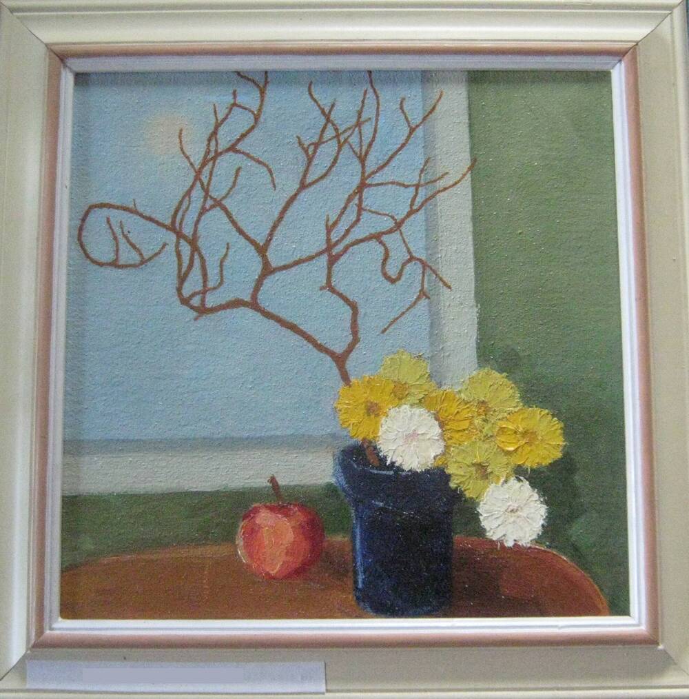 Картина Цветы в вазе А.Попов.