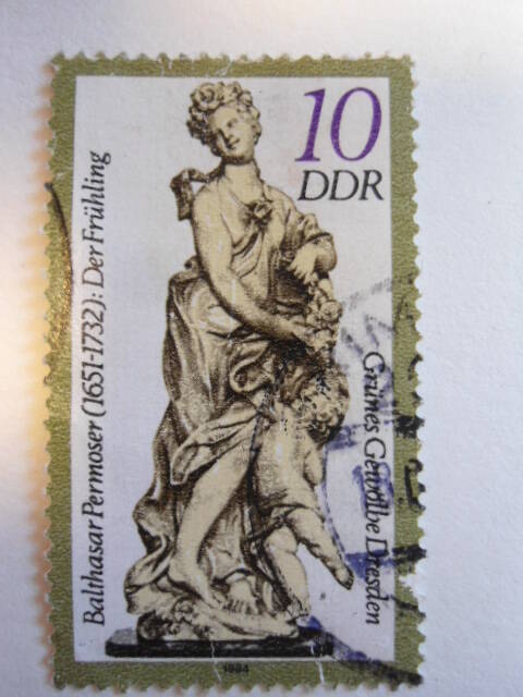 Марка Дрезденская галерея ГДР