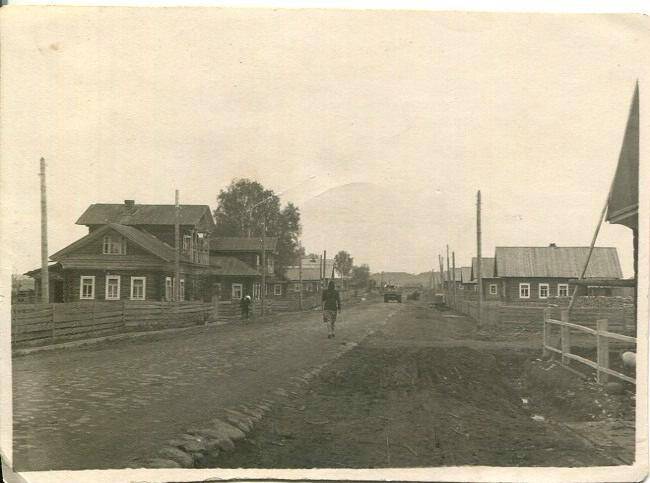 Фотография. Улица Советская с. Кичменгский Городок